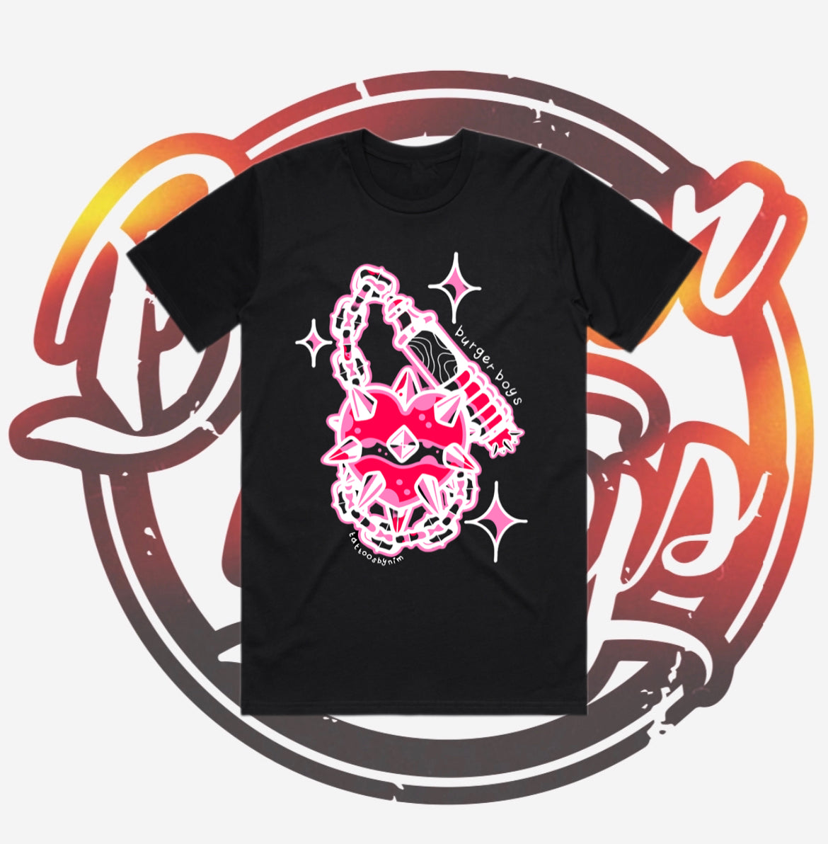 BLACK FLAIL T-SHIRT X AMY YOUNG