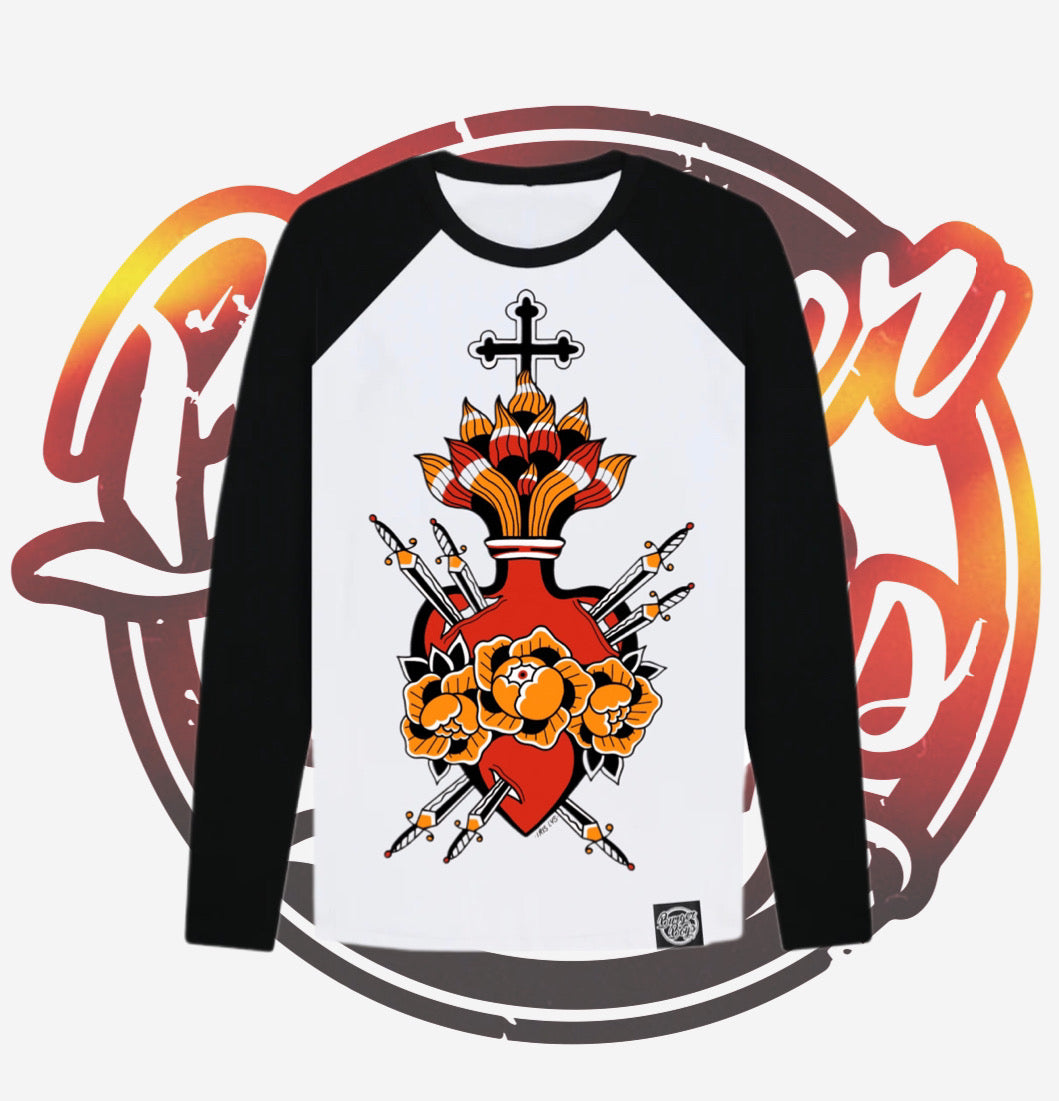 SACRED HEART BASEBALL SHIRT X IRIS LYS